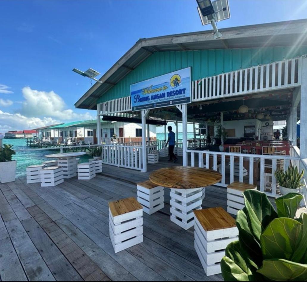 Bihing Angan Water Chalet Semporna Bagian luar foto